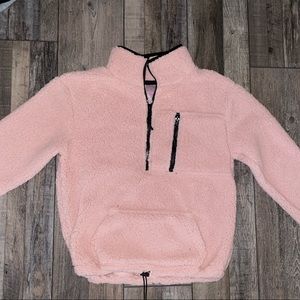 Fluffy quarter zip